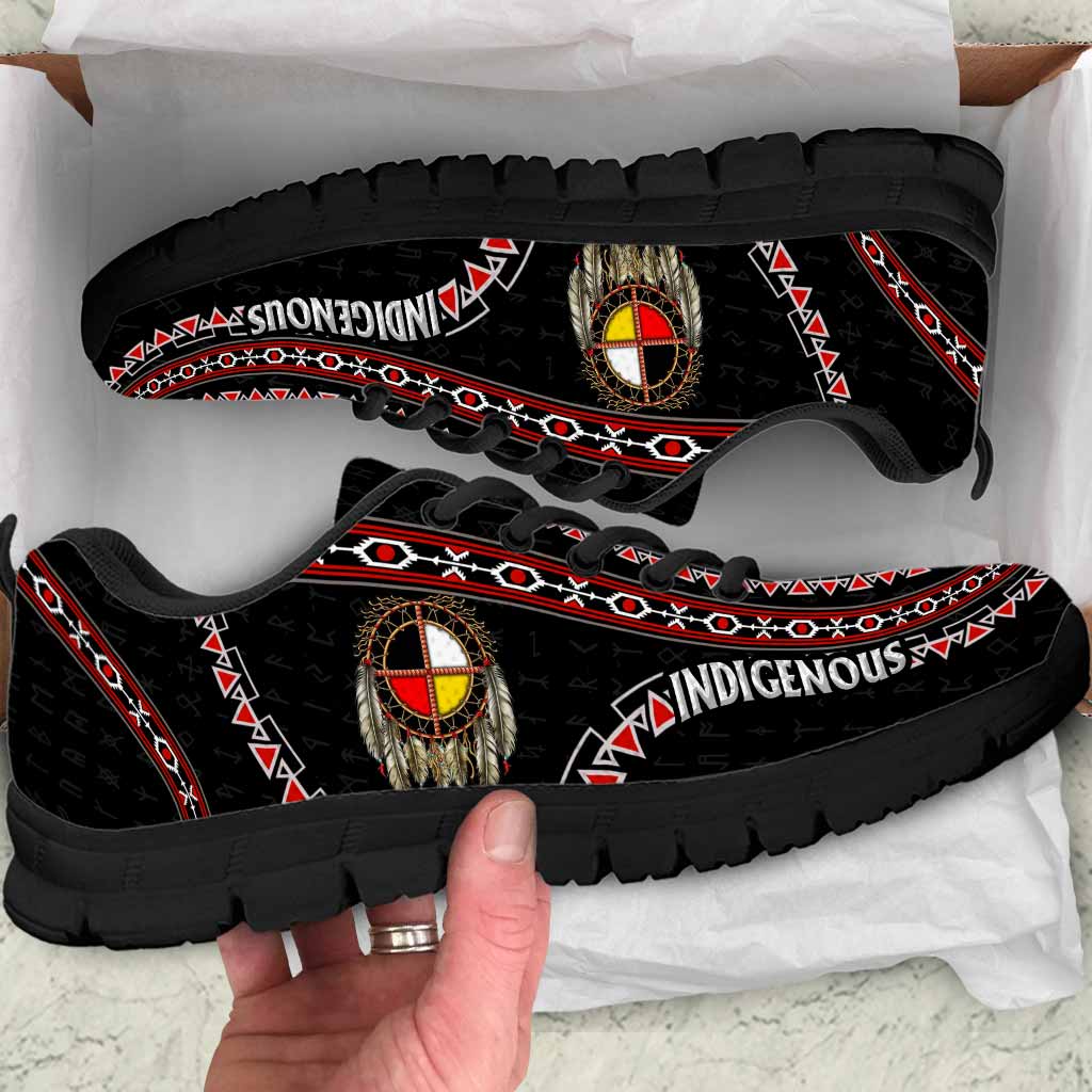 Indigenous Feather Native American - American Indian Sneakers
