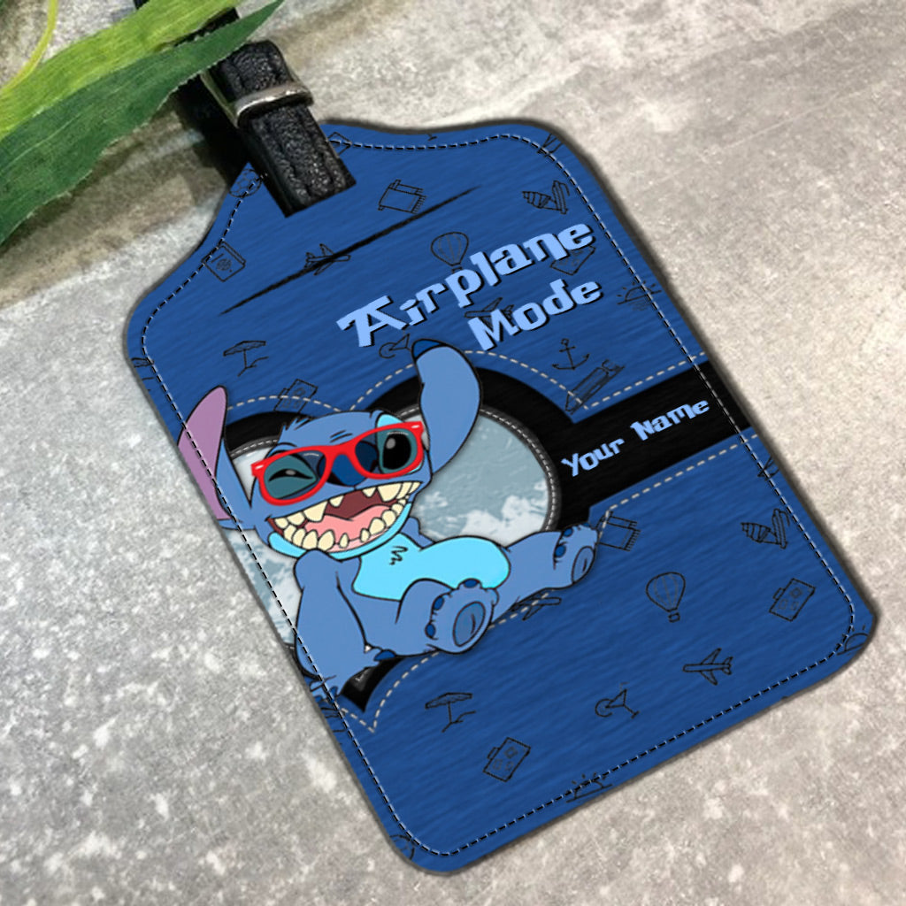 Airplane Mode - Personalized Ohana Leather Luggage Tag