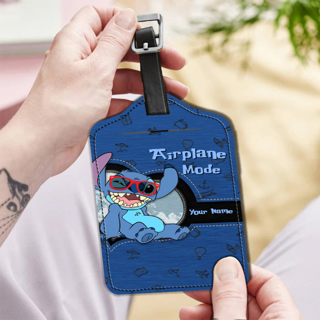 Airplane Mode - Personalized Ohana Leather Luggage Tag