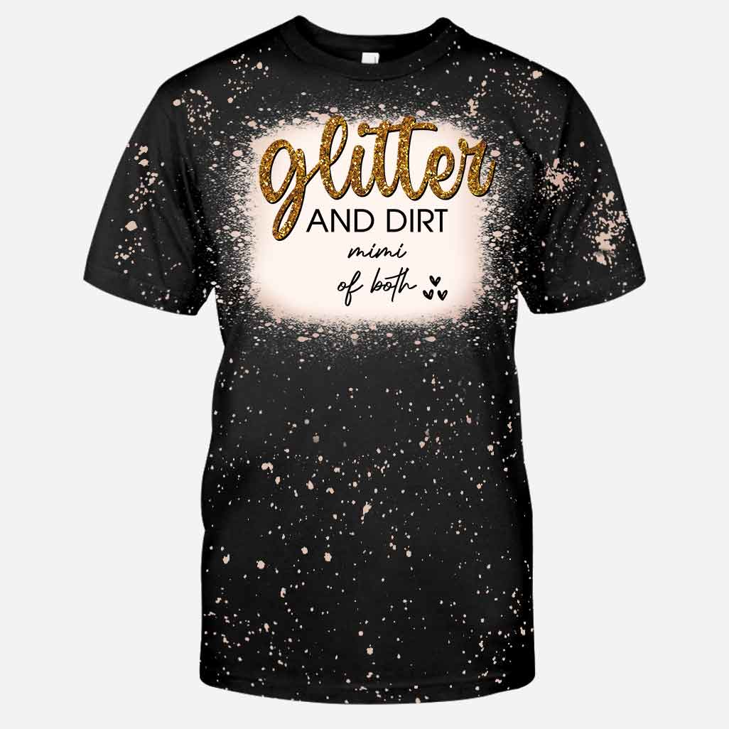 Glitter And Dirt - Personalized Mother's Day Grandma Handmade Bleached Shirts