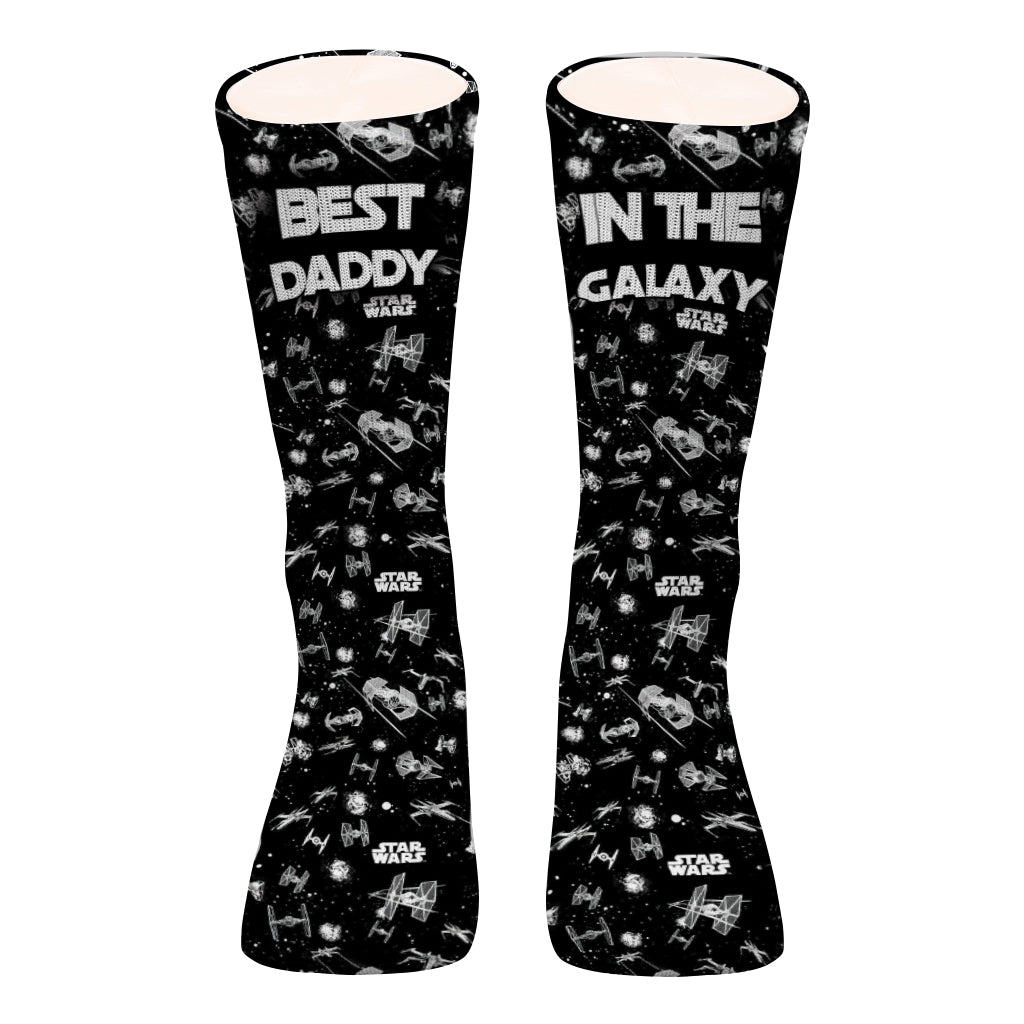 Best Daddy In The Galaxy - Personalized The Force Socks