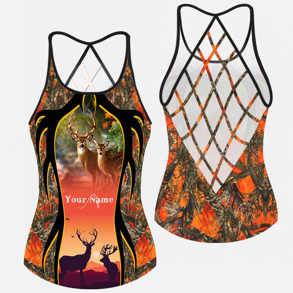 Hunting Girl Personalized Cross Tank Top