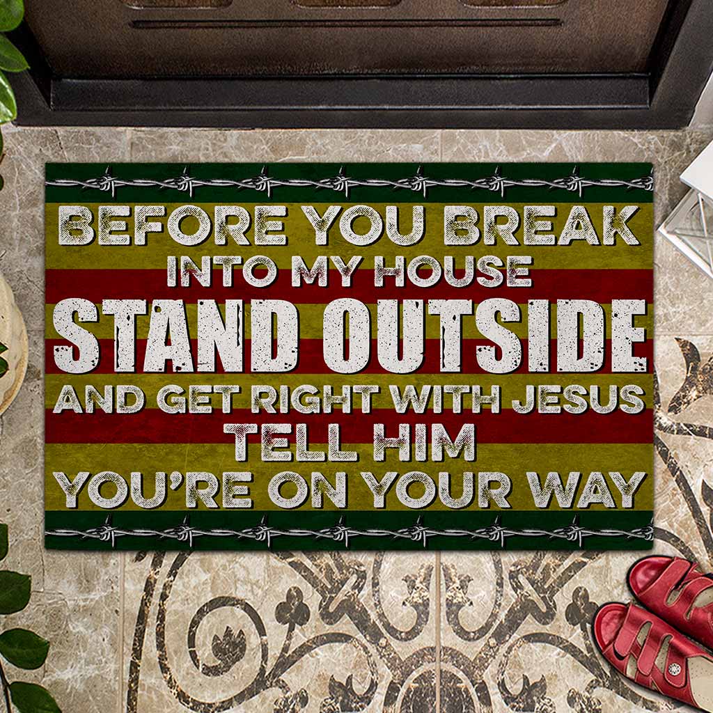 Before You Break Into My House - Veteran Doormat