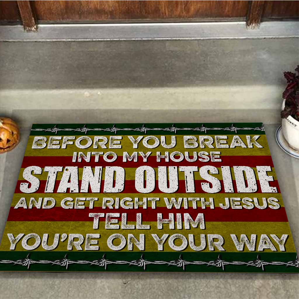 Before You Break Into My House - Veteran Doormat