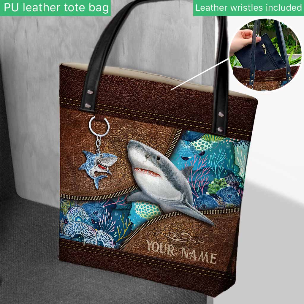 Love Sharks Personalized  Tote Bag