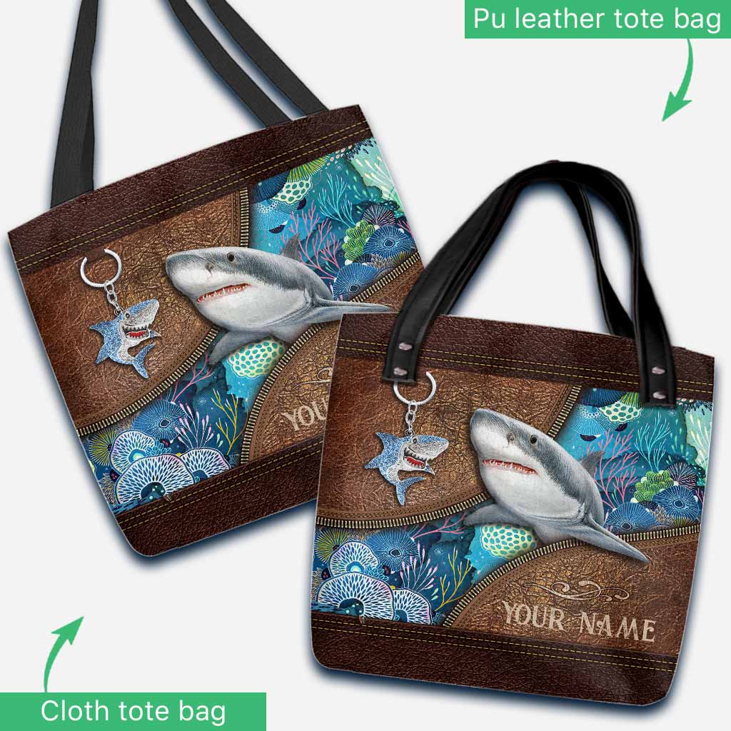 Love Sharks Personalized  Tote Bag