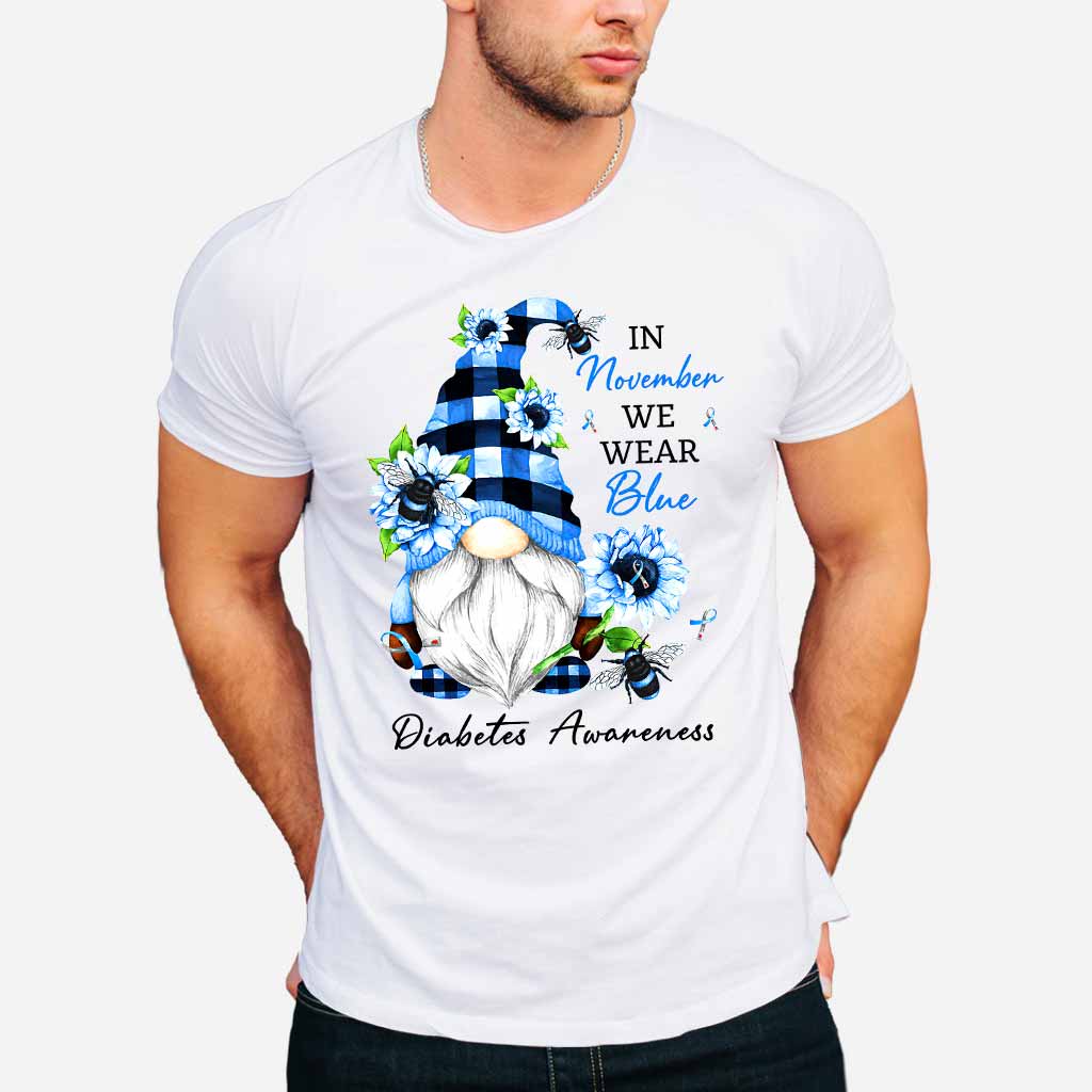 In November We Wear Blue Diabetes Awareness T-shirt and Hoodie 102021