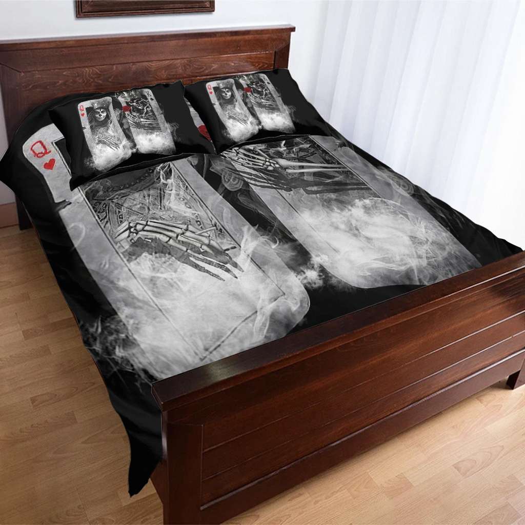 King and Queen Couple Skull - Bedding Set
