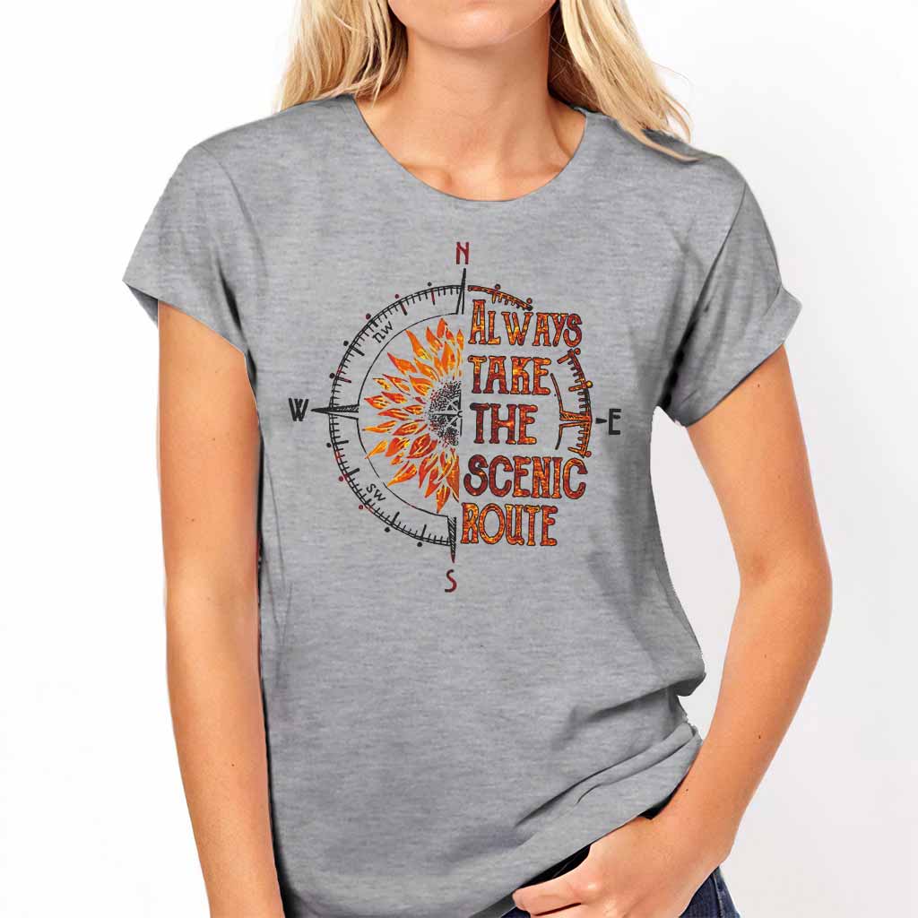 Always Take The Scenic Route - Camping T-shirt and Hoodie 112021