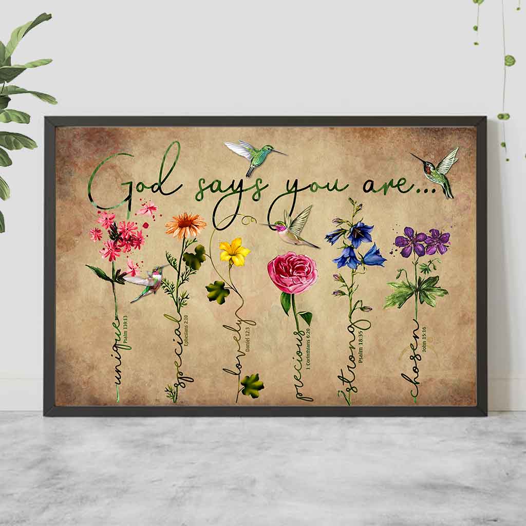 God Says You Are - Gardening Poster 112021