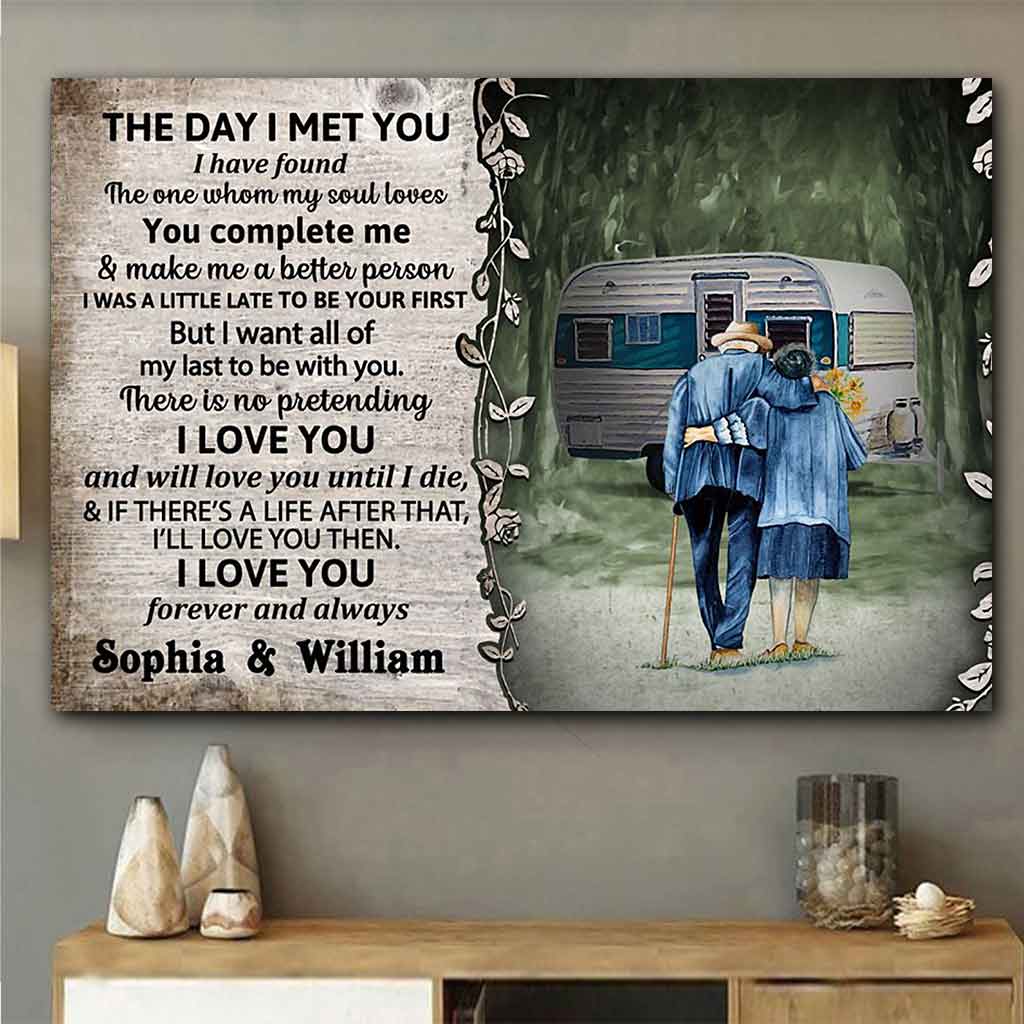 The Day I Met You - Personalized Camping Poster 1121