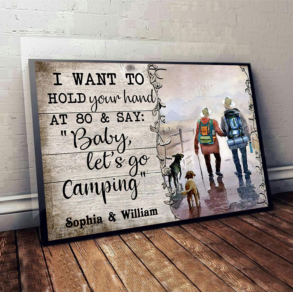 I Want To Hold Your Hand - Personalized Camping Poster 1121
