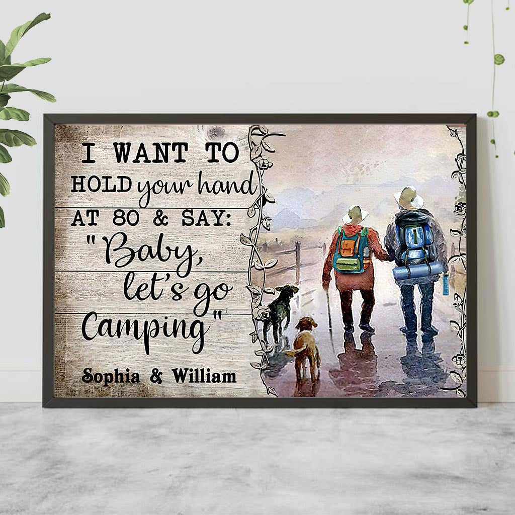 I Want To Hold Your Hand - Personalized Camping Poster 1121