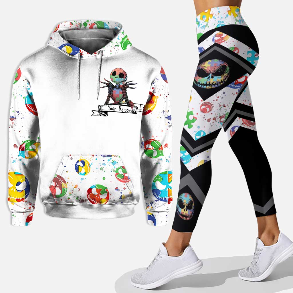 It's Ok To Be Different - Personalized Autism Awareness Hoodie And Leggings