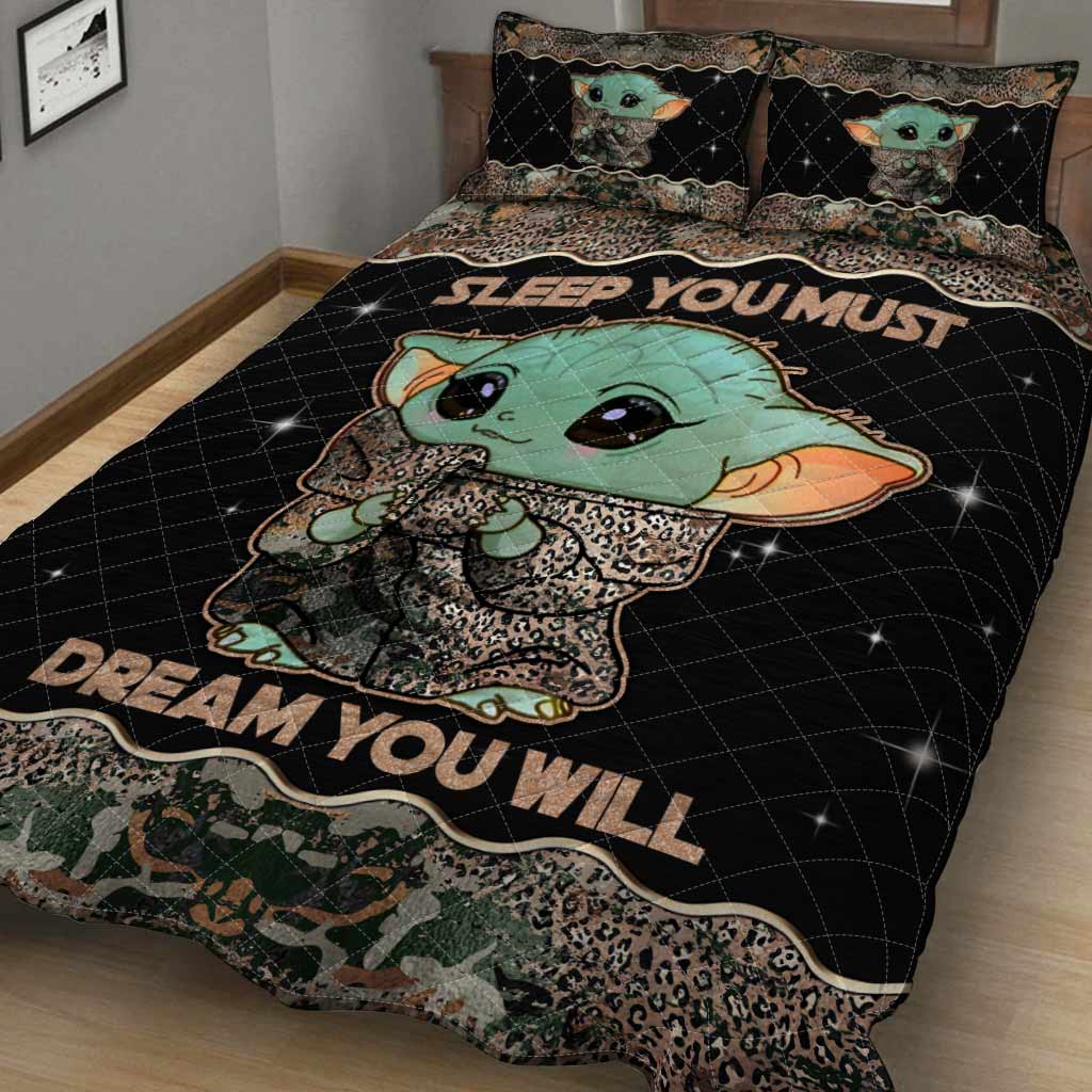 Sleep You Must - Personalized Quilt Set