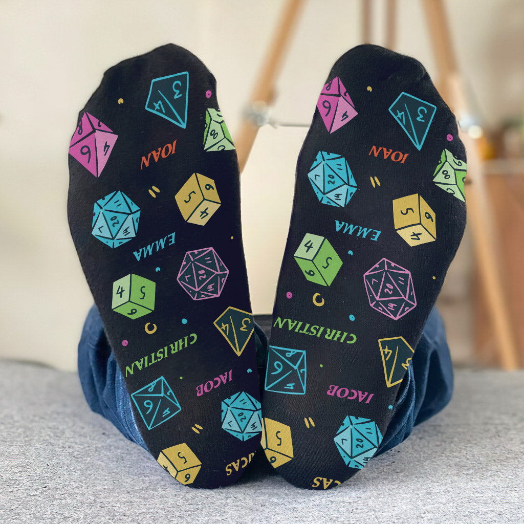 Dragon Daddy And The Weapons - Personalized RPG Socks