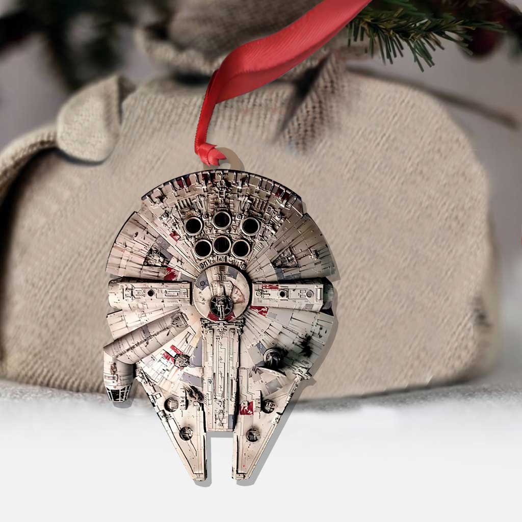 My Falcon - Christmas The Force Ornament (Printed On Both Sides)