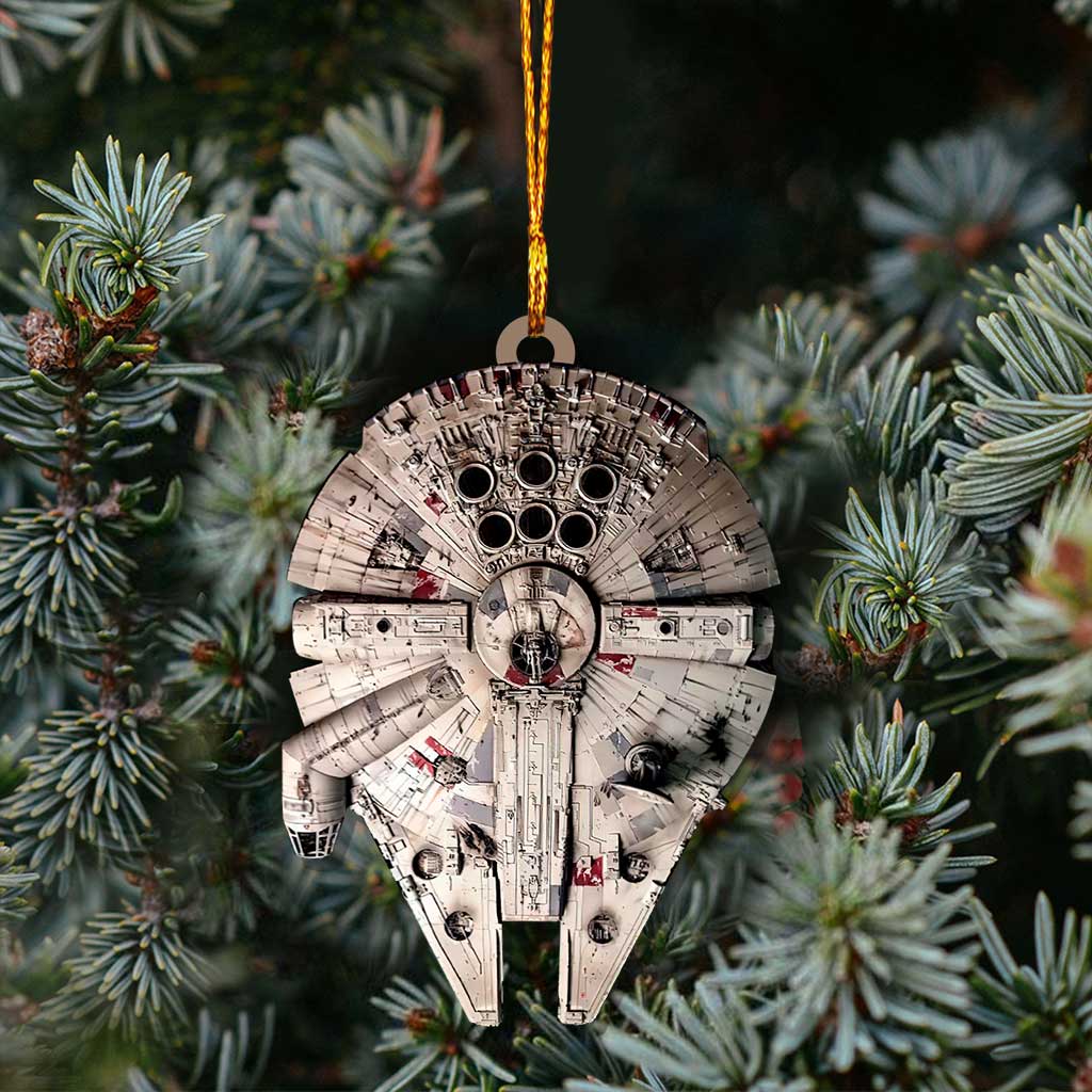 My Falcon - Christmas The Force Ornament (Printed On Both Sides)