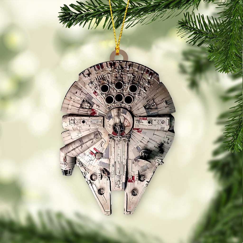 My Falcon - Christmas The Force Ornament (Printed On Both Sides)