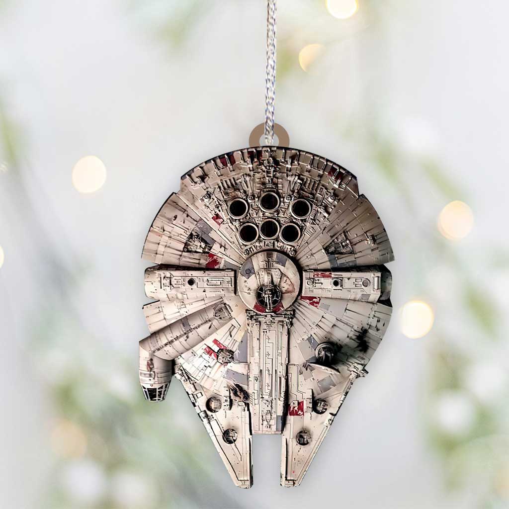 My Falcon - Christmas The Force Ornament (Printed On Both Sides)