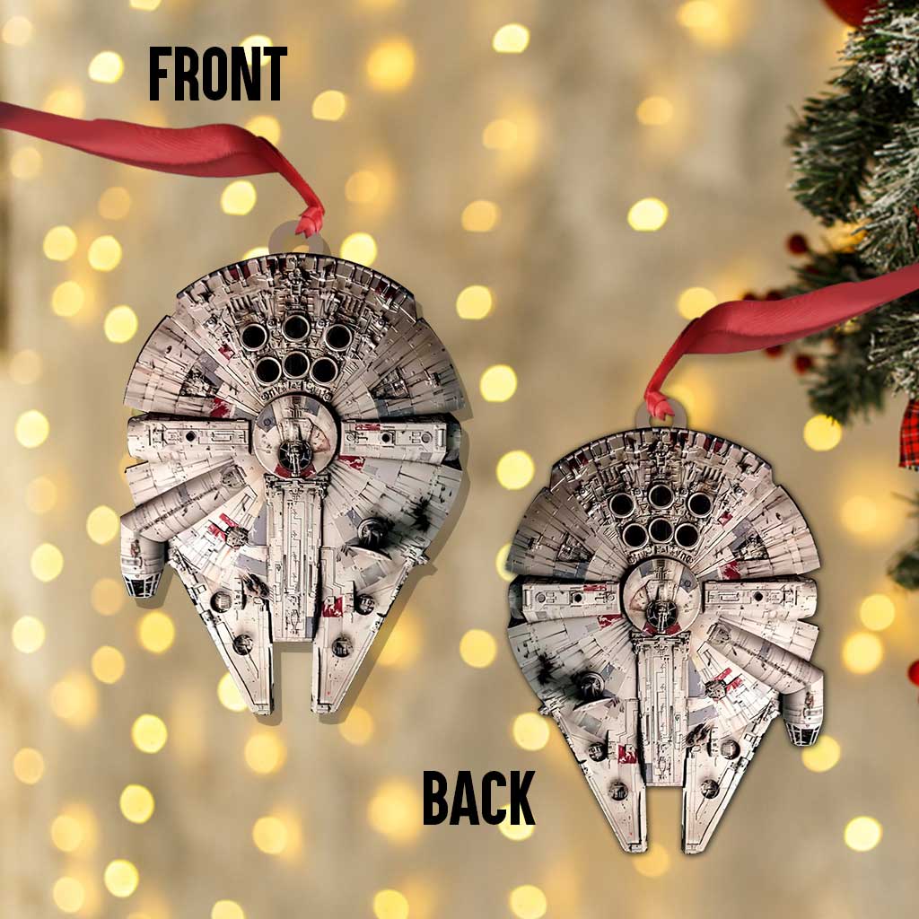 My Falcon - Christmas The Force Ornament (Printed On Both Sides)