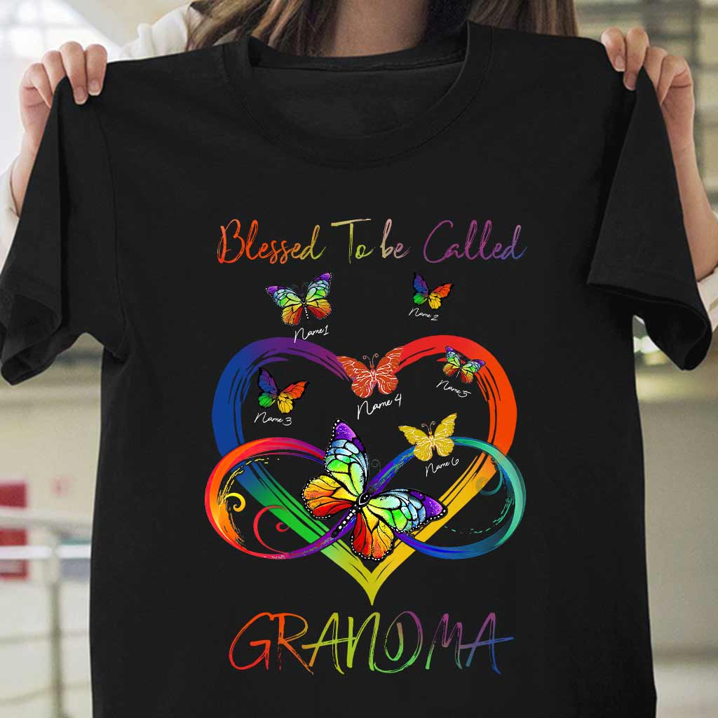 Blessed To Be Called Grandma - Personalized Mother's Day T-shirt and Hoodie