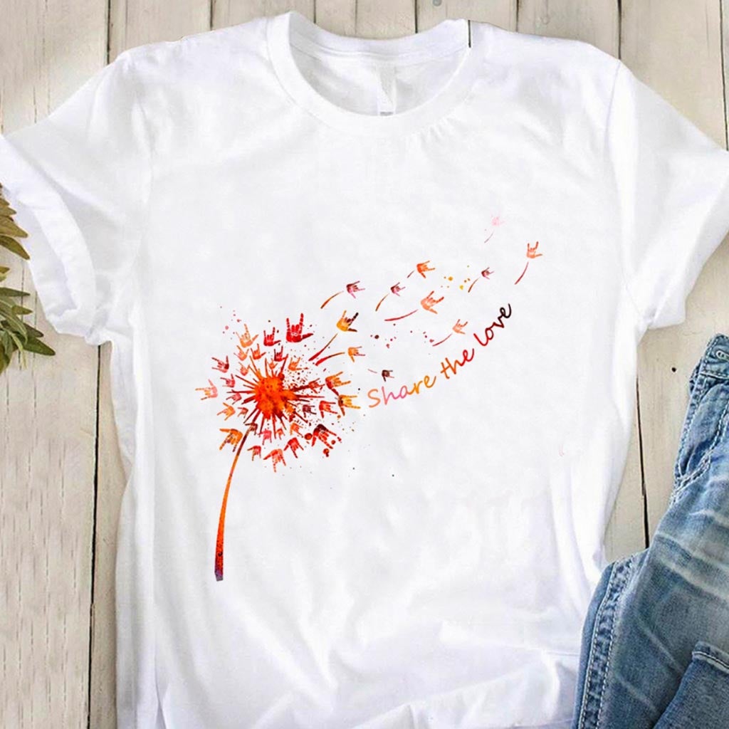 Share The Love - Dandelion ASL T-shirt and Hoodie 112021