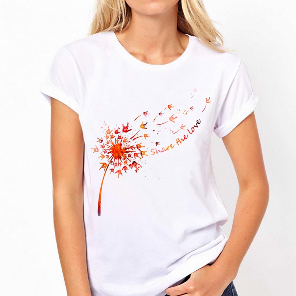 Share The Love - Dandelion ASL T-shirt and Hoodie 112021