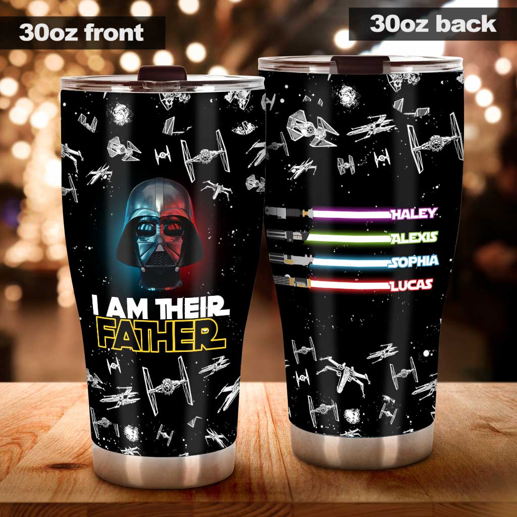 I Am Their Father - Personalized Father's Day The Force Tumbler abtest