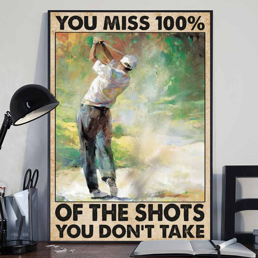You Miss 100% Golf - Poster