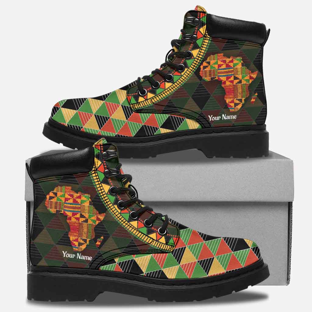 Black History Month - Personalized African American All Season Boots