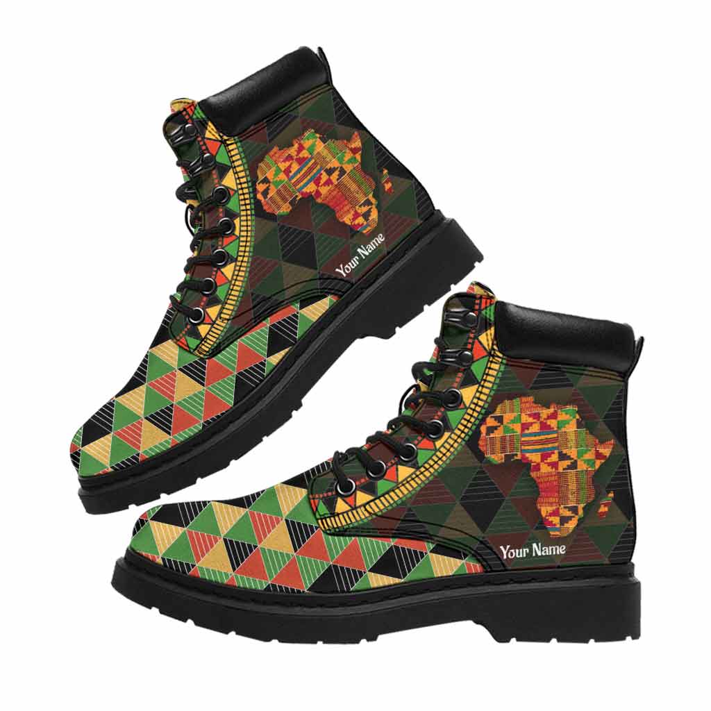 Black History Month - Personalized African American All Season Boots