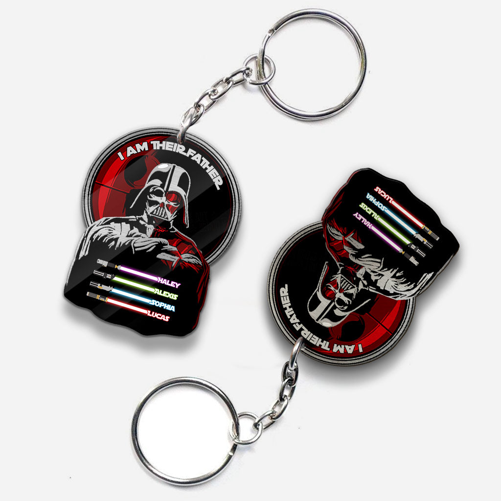 I Am Their Father - Personalized Keychain (Printed On Both Sides)