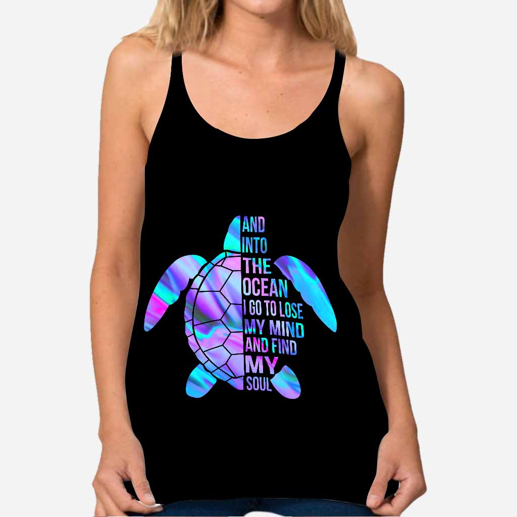 Salty Lil' Beach -Turtle Cross Tank Top