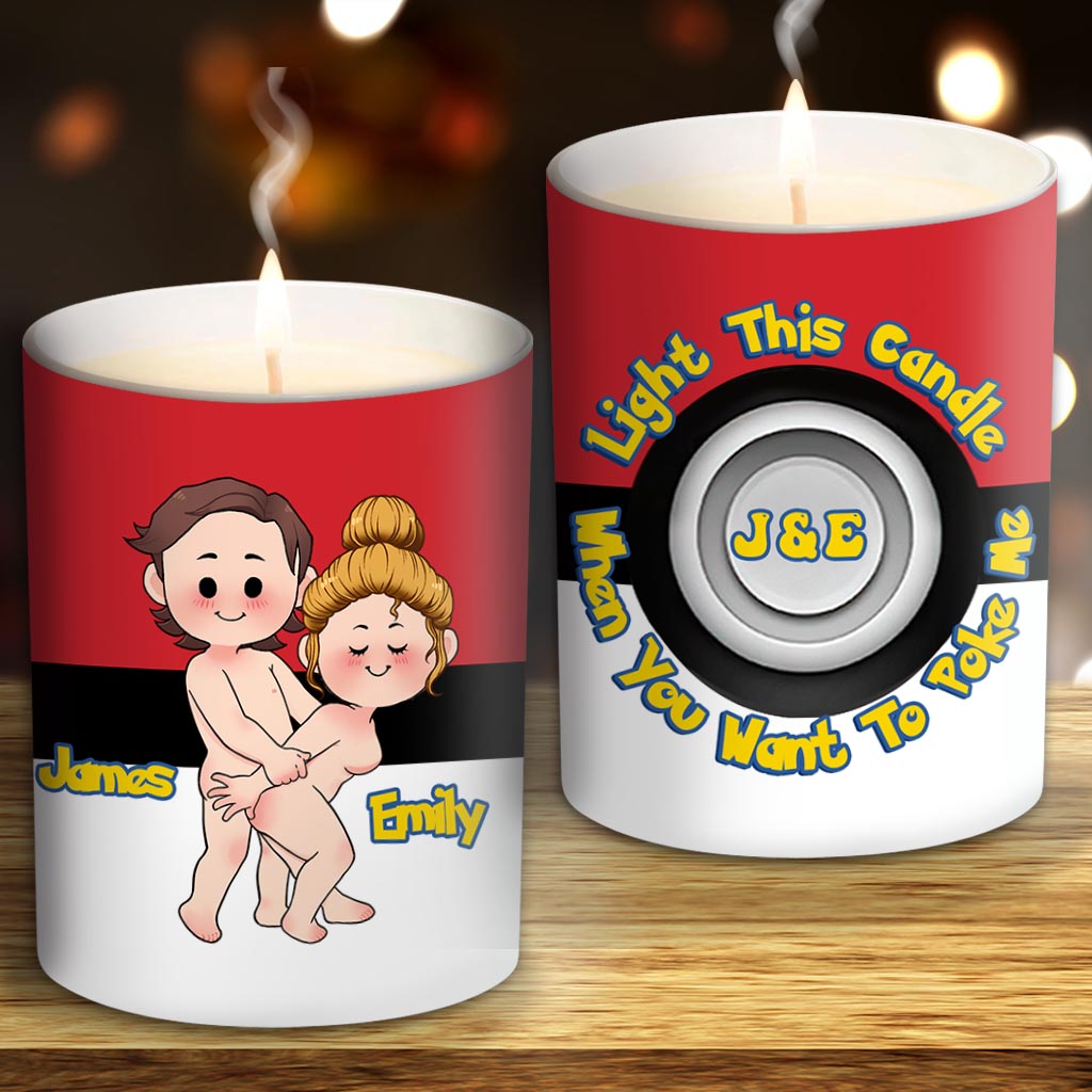 Light This Wick - Personalized Monster Trainer Candle With Wooden Lid