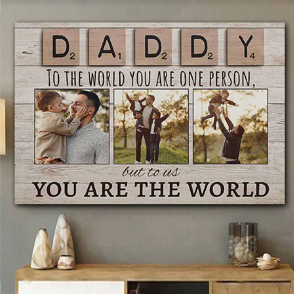 To The World - Father Personalized Poster 082021