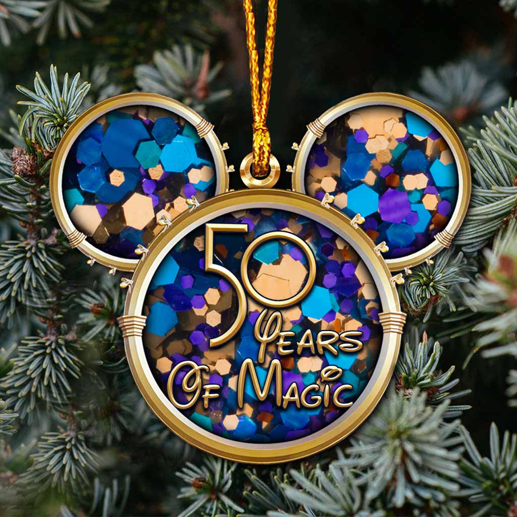 50 Years Of Magic - Mouse Ornament (Printed On Both Sides)