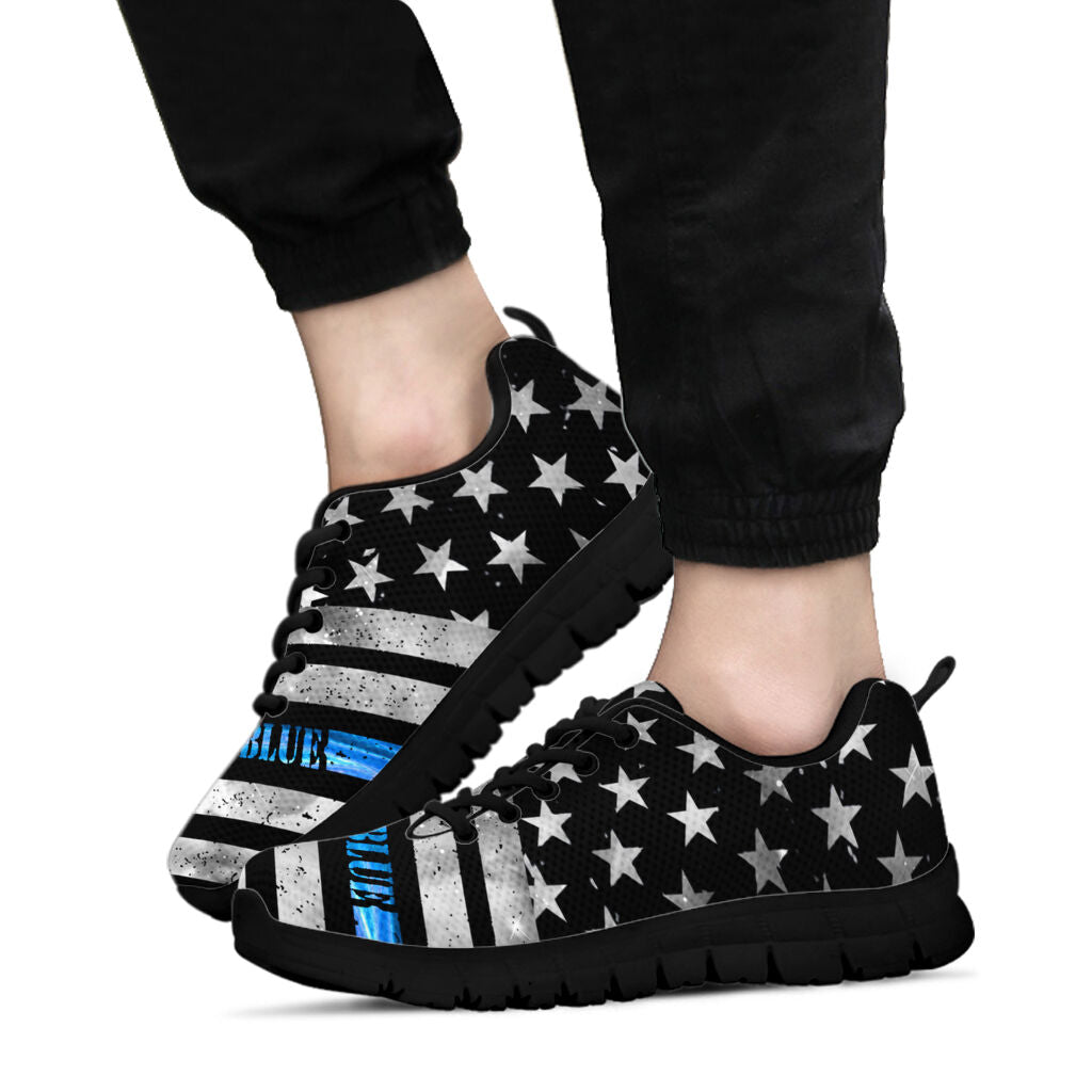 Police American Flag Police Officer Sneakers 0622