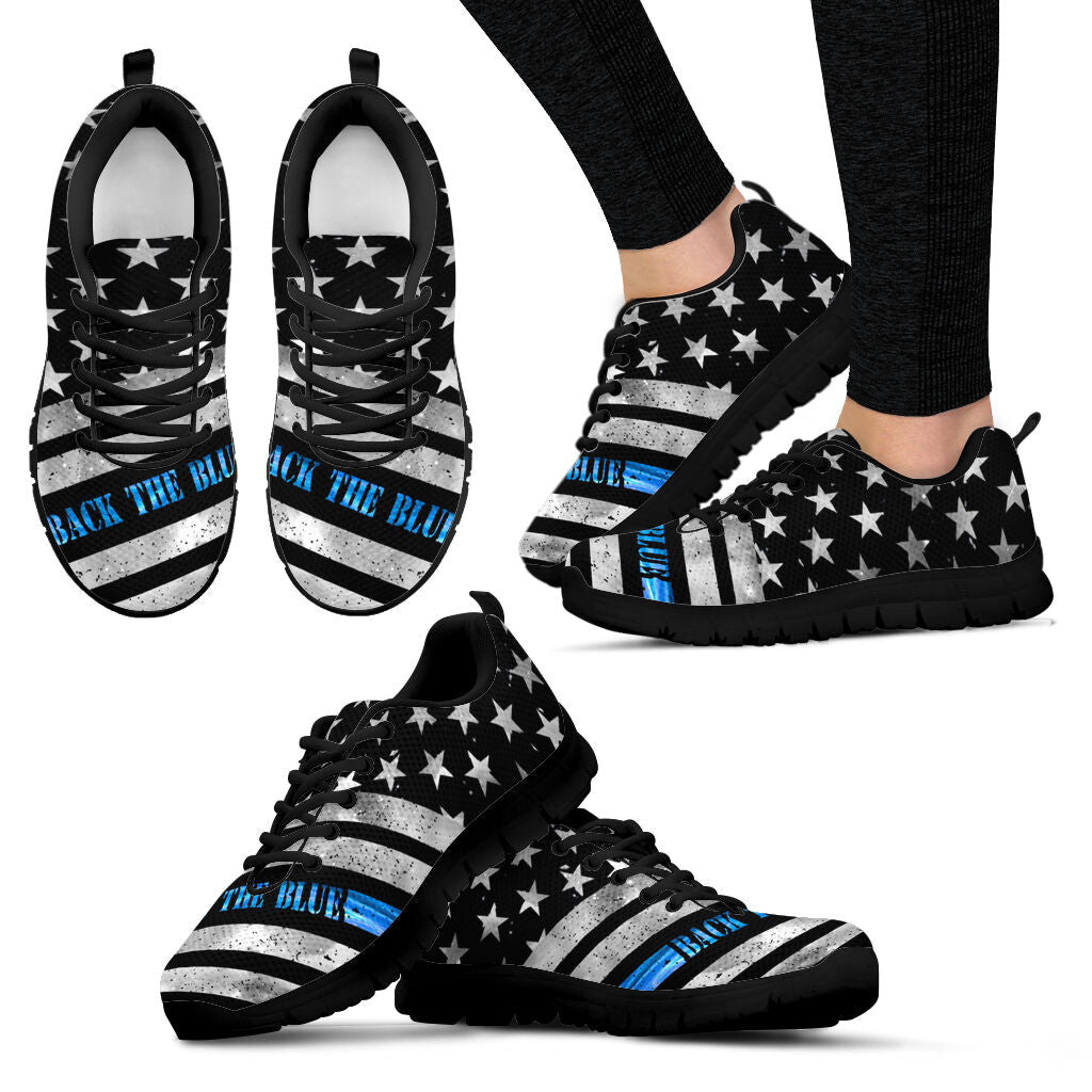 Police American Flag Police Officer Sneakers 0622