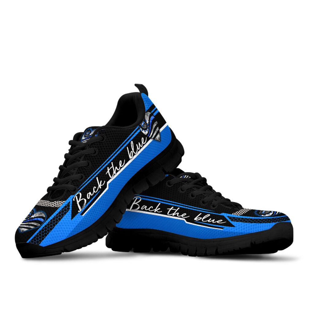 Back The Blue Police Officer Sneakers 0622