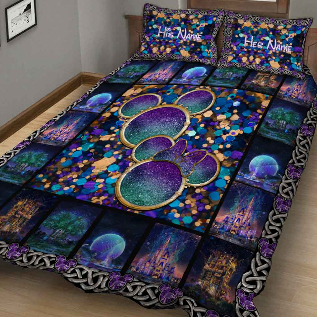 Magic Couple - Personalized Mouse Quilt Set