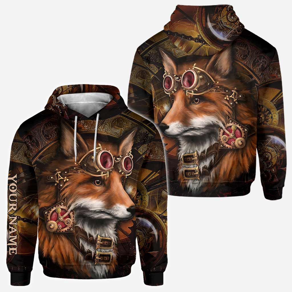 Gear Fox - Personalized Steampunk All Over T-shirt and All Over T-shirt and Hoodie