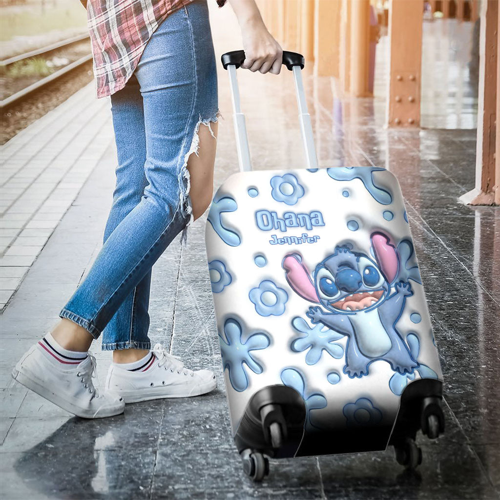 Ohana Summer Vibes - Personalized 3D Pattern Print Ohana Luggage Cover