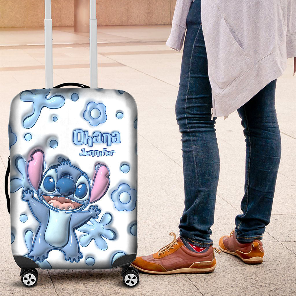 Ohana Summer Vibes - Personalized 3D Pattern Print Ohana Luggage Cover