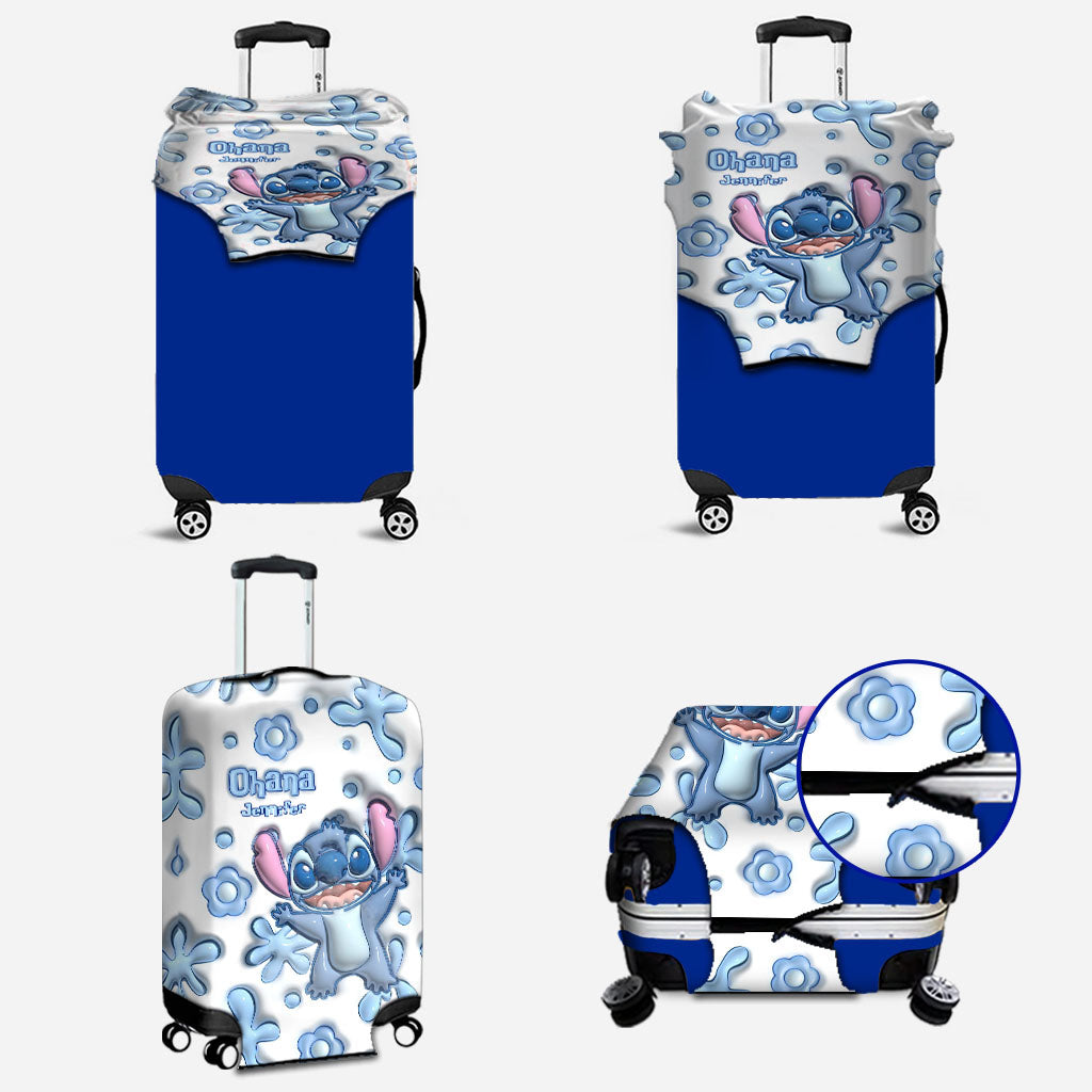 Ohana Summer Vibes - Personalized 3D Pattern Print Ohana Luggage Cover