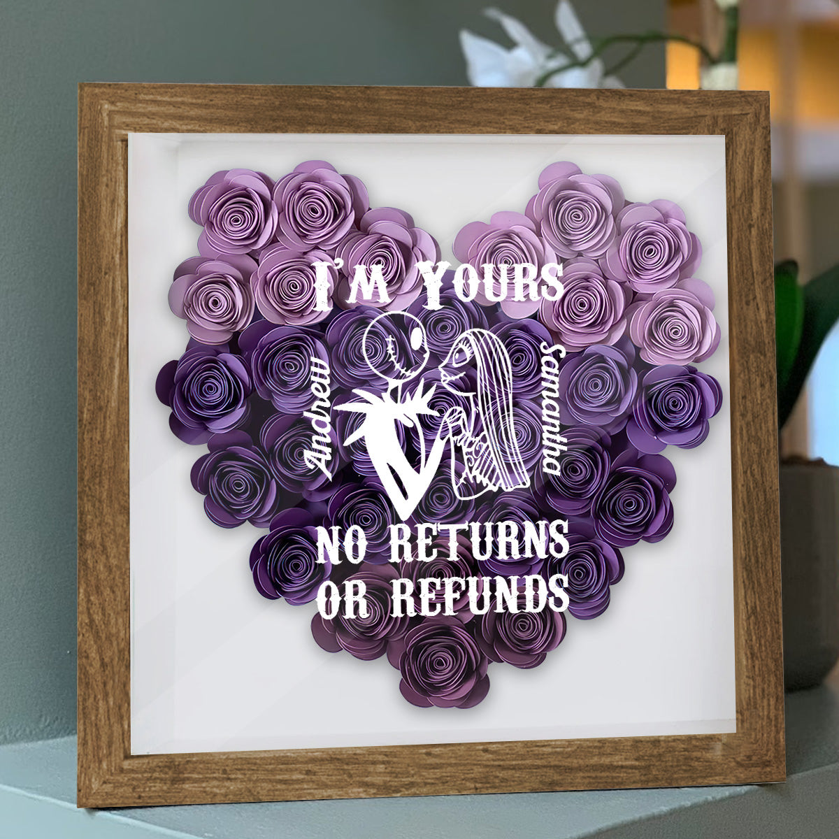 I’m Yours - Personalized Nightmare Flower Shadow Box