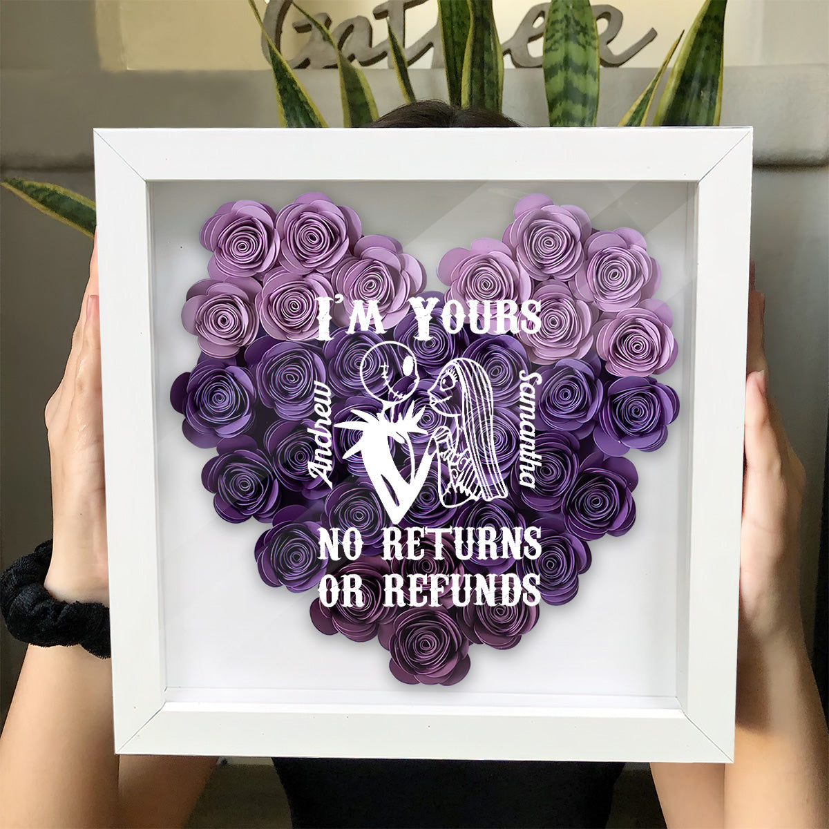 I’m Yours - Personalized Nightmare Flower Shadow Box