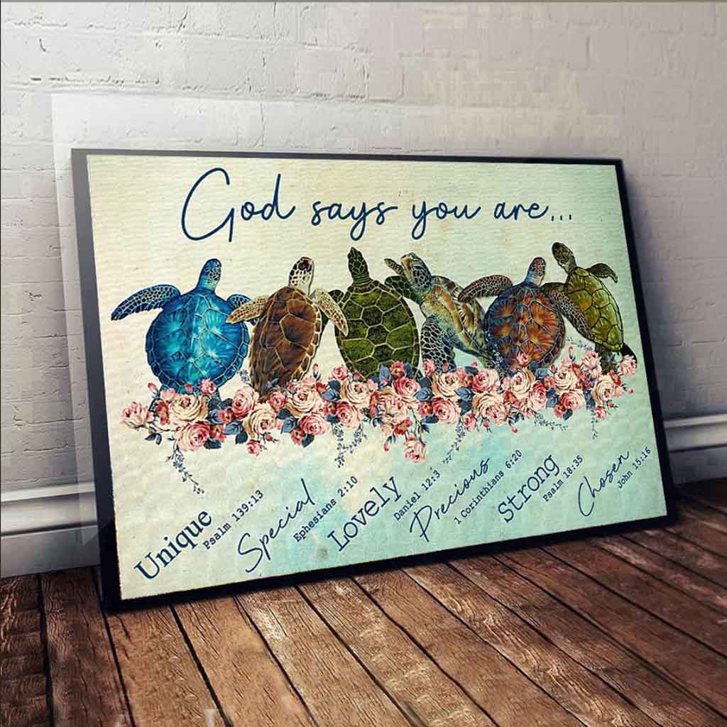 God Says You Are - Turtle Poster 062021