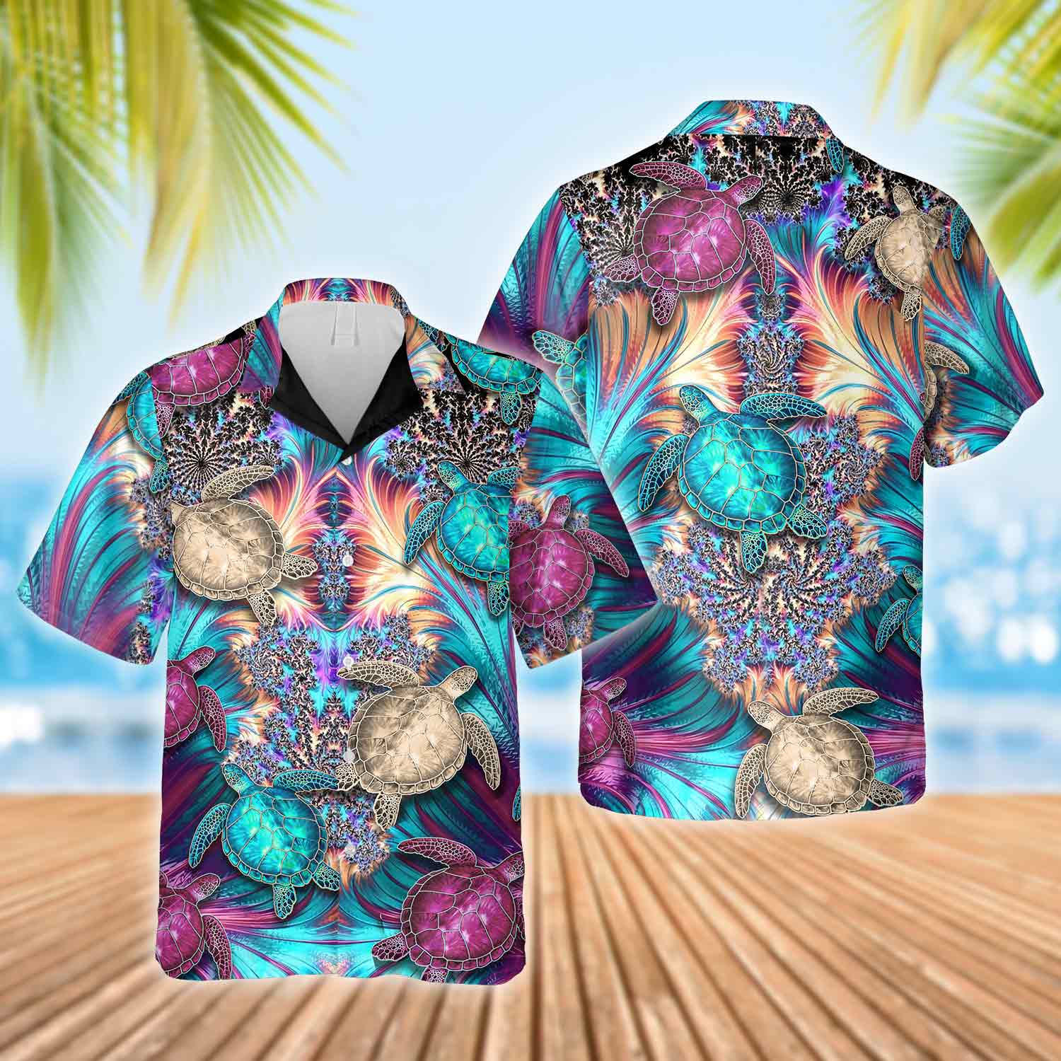 Interest Family Firefighter Floral Vintage Hawaiian Shirt, Summer Hawaiian Shirts for Men, Women Aloha Beach Shirt