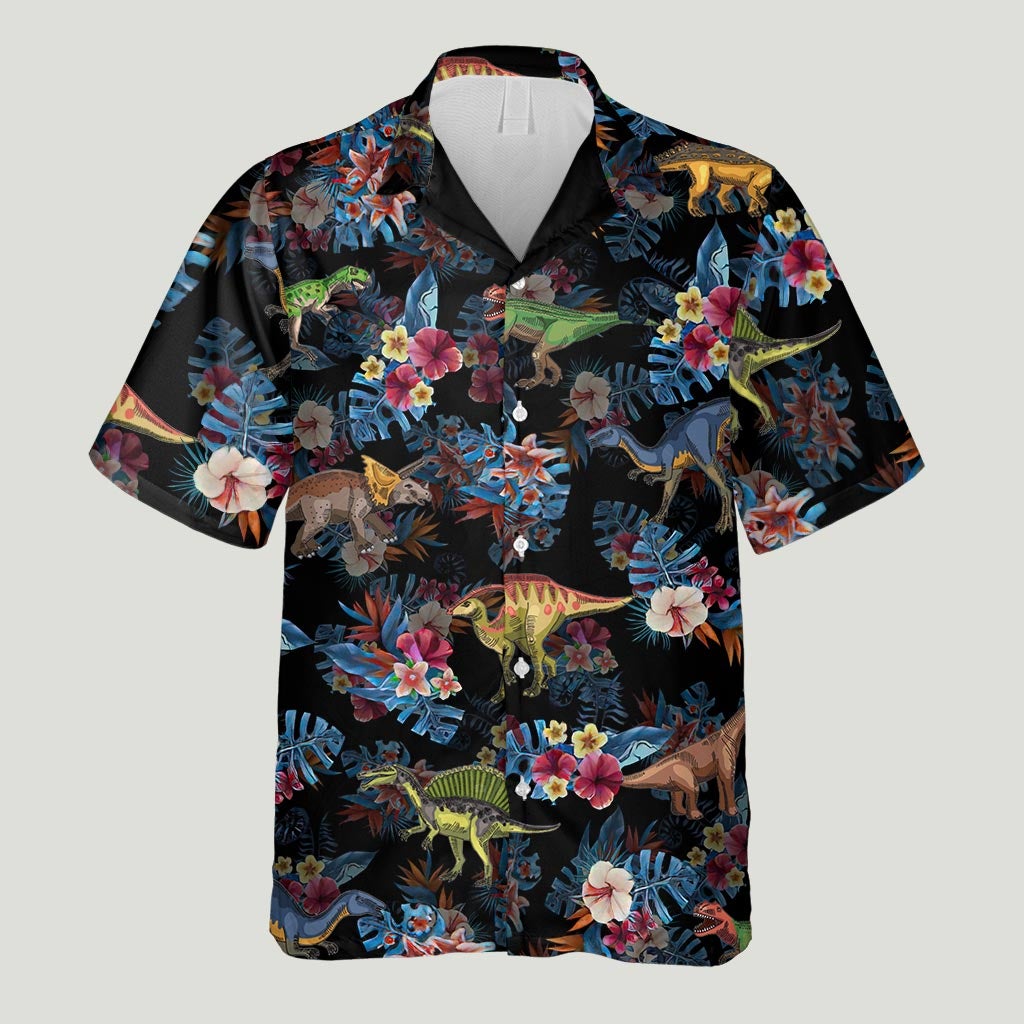 Tropical Vibes - Dinosaur Hawaiian Shirt